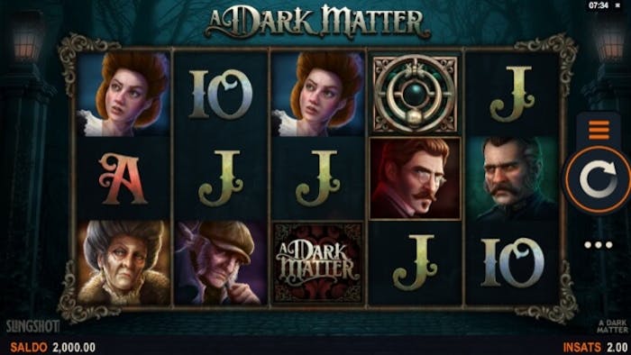 Spelplanen och dess visuella uppbyggnad i sloten A Dark Matter.