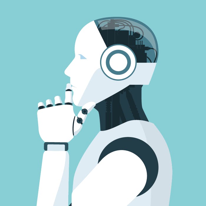 bild som visar en robot som symboliserar AI inom igaming