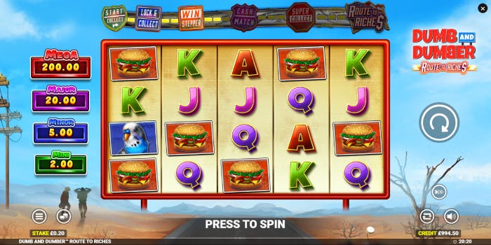 Dumb and Dumber: Route to Riches slot logo