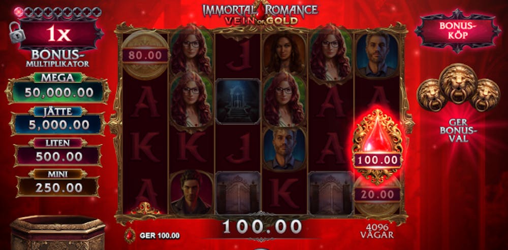 Immortal Romance Vein Of Gold Slot logo