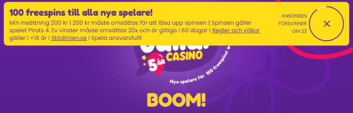 bild som visar Jalla casino bonus villkoren