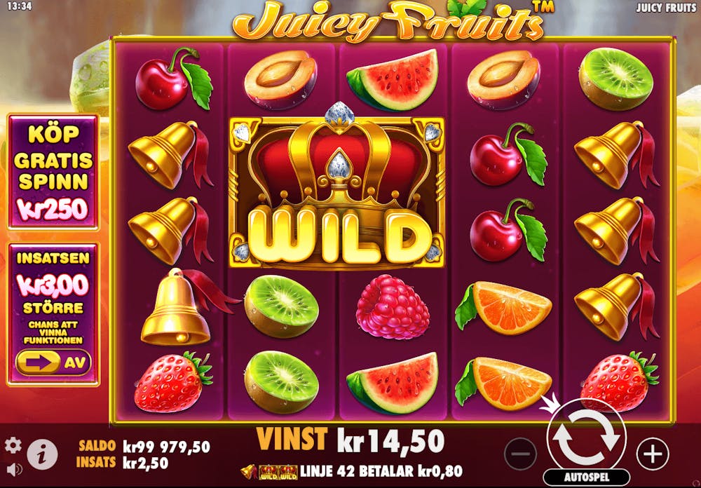 Spel på Juicy Fruits slot.