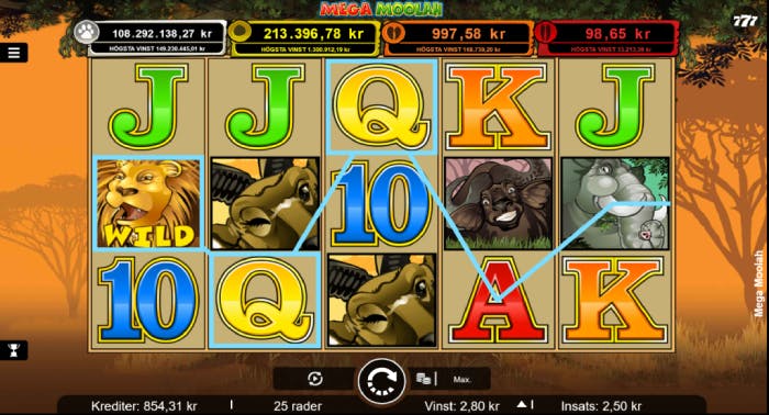 Mega Moolah slot logo