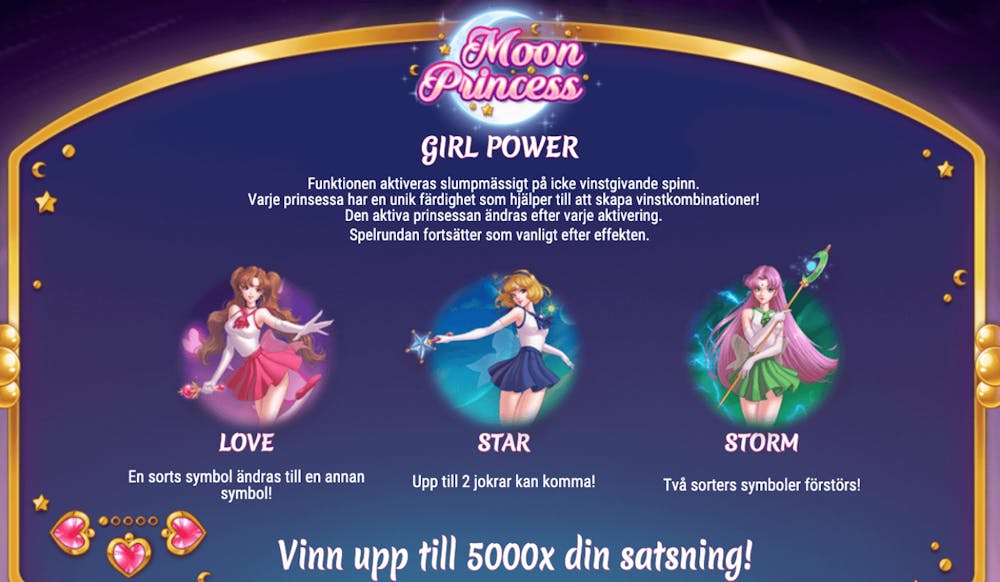 Girl Power-funktionen aktiveras slumpmässigt vid förlust och triggar en av prinsessornas krafter.