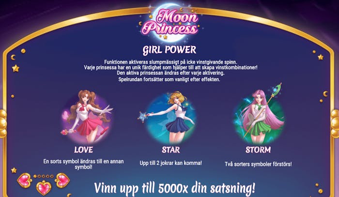 Girl Power-funktionen aktiveras slumpmässigt vid förlust och triggar en av prinsessornas krafter.