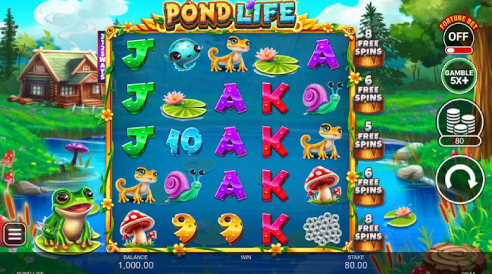 Pond Life slot logo