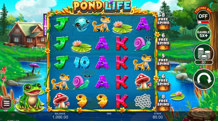Pond Life slot logo