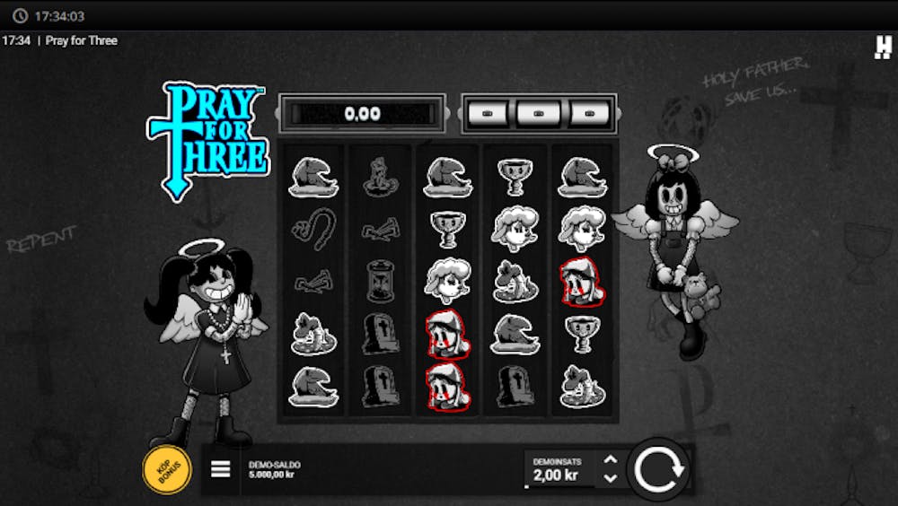 Pray for Three slot logo
