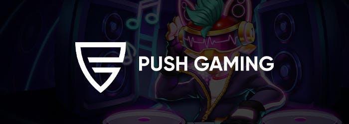 Banner med Push Gaming logo