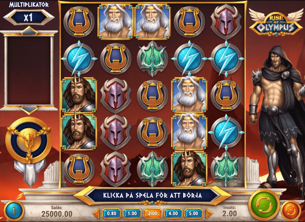 Rise of Olympus slot med grekiskt mytologitema.