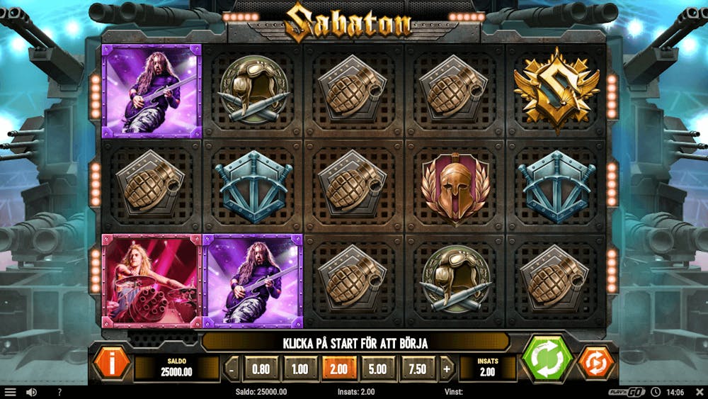 Sabaton slot med hårdrockstema.