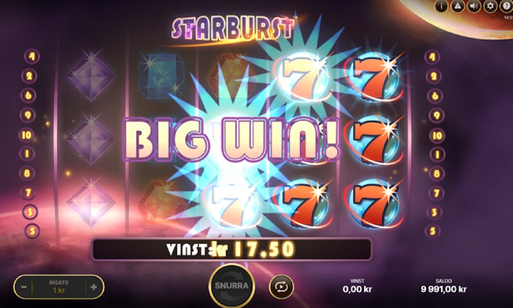 Starburst slot logo