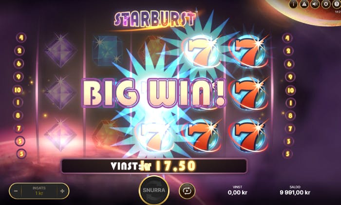Starburst slot logo
