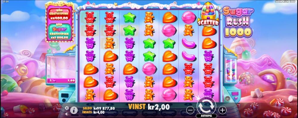 Sugar Rush 1000 slot logo
