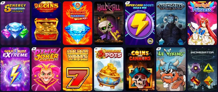 Bild på slots i Swiper casino lobby