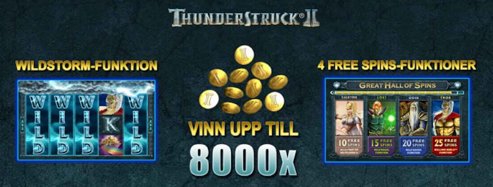 funktioner i Thunderstruck 2