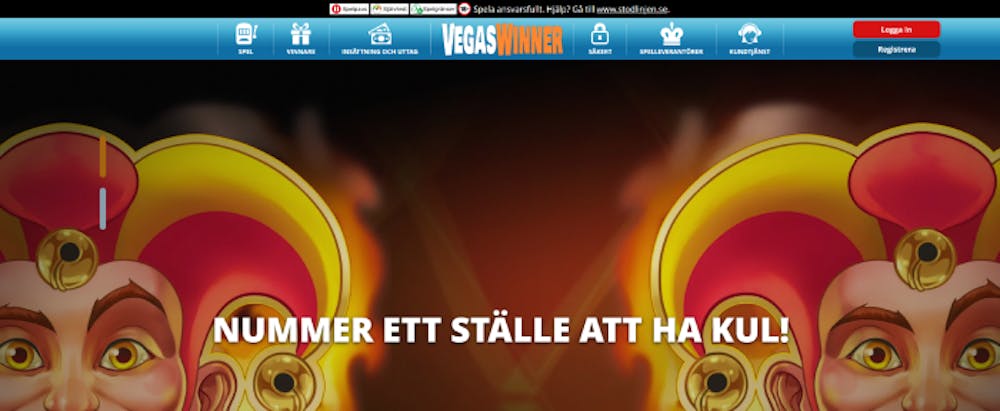 bild som visar två jokrar som säger att vegas winner är nummer ett ställe att ha kul