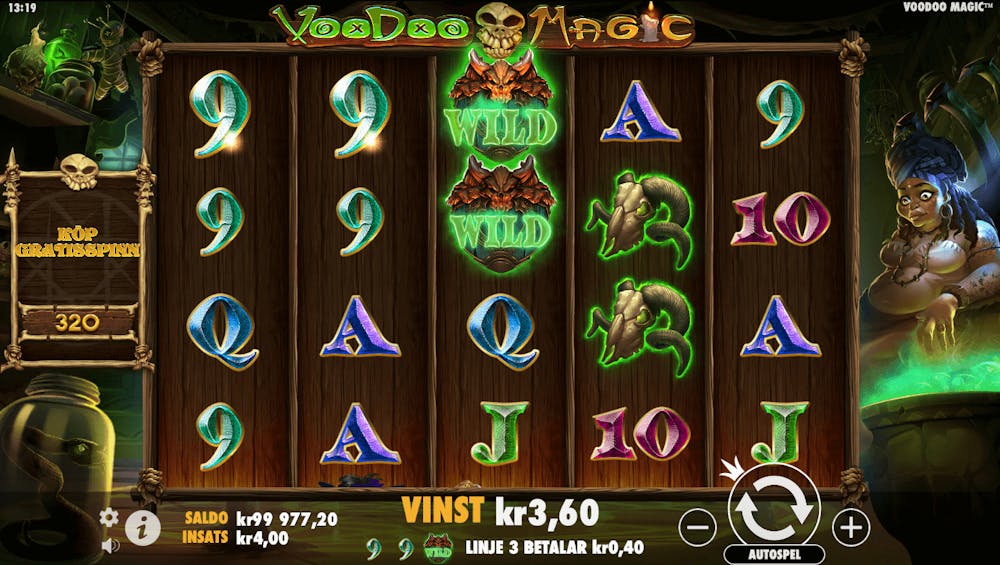 Spel på Voodoo Magic slot.