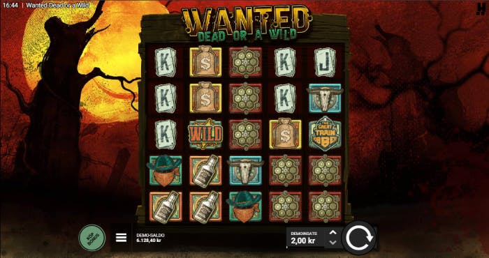 Wanted Dead or a Wild slot logo
