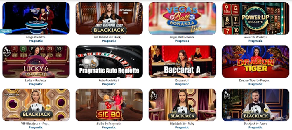 winlandia livecasino lobby