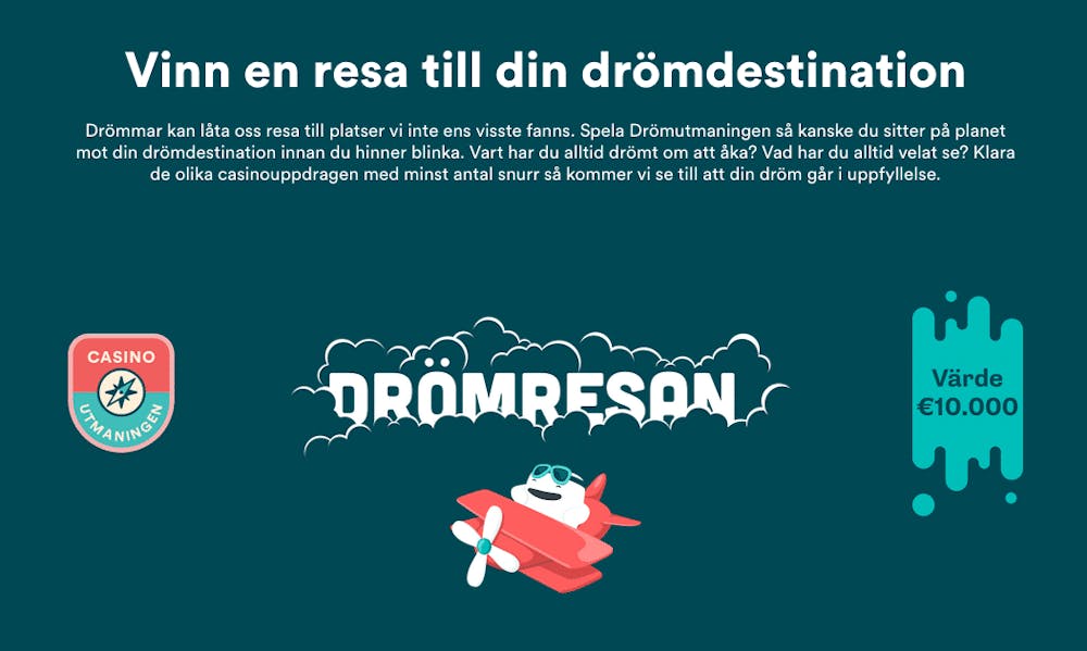 Just nu: Klättra levels hos Casumo – vinn drömresan