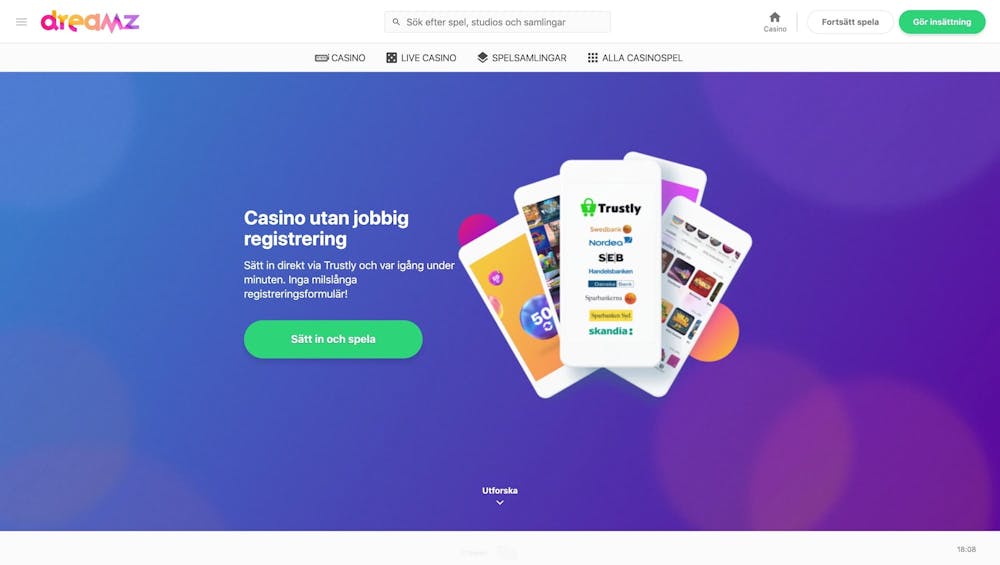 Välkommen till Dreamz Casino
