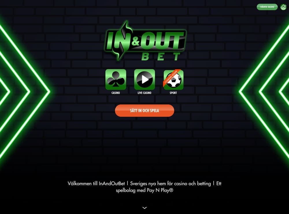 Välkommen till InAndOutBet