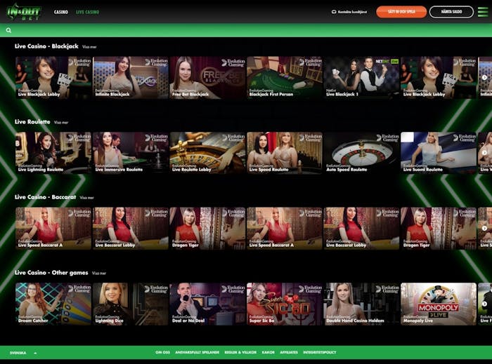 Hos InAndOutBet hittar du mängder av slots