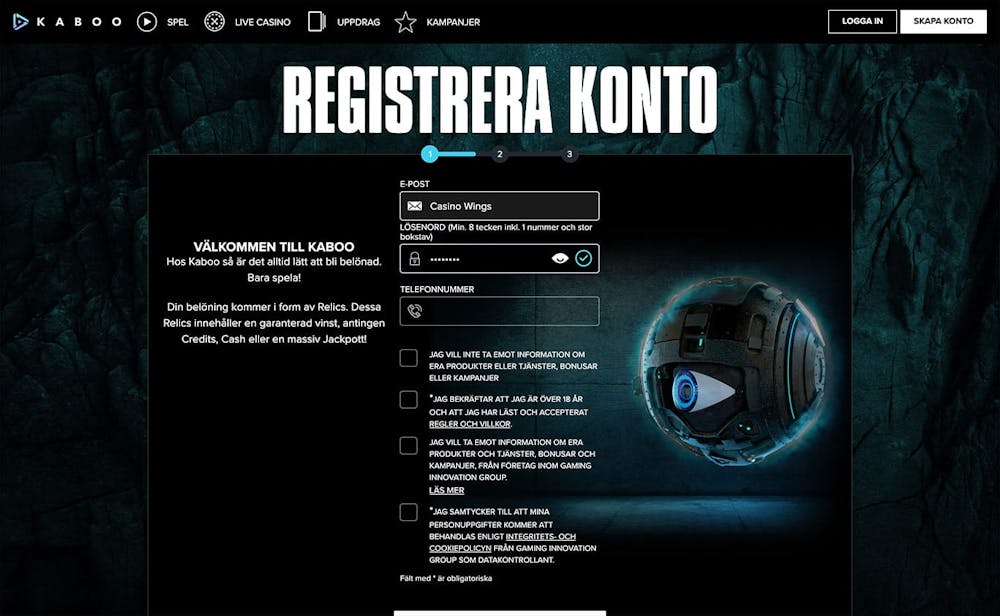 Enkel registrering
