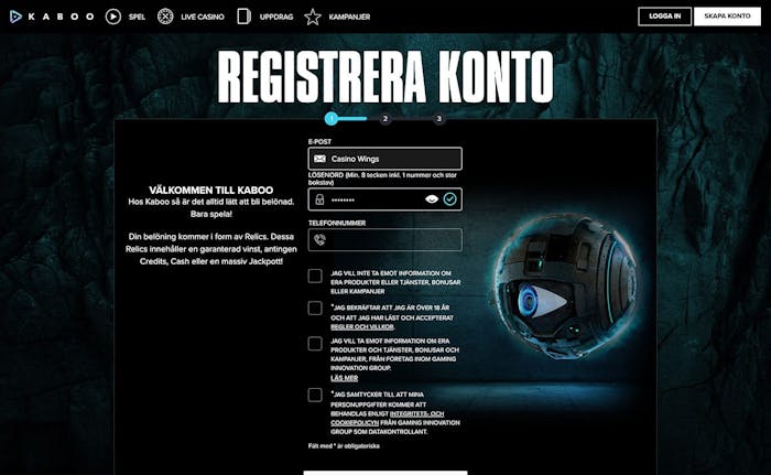 Enkel registrering