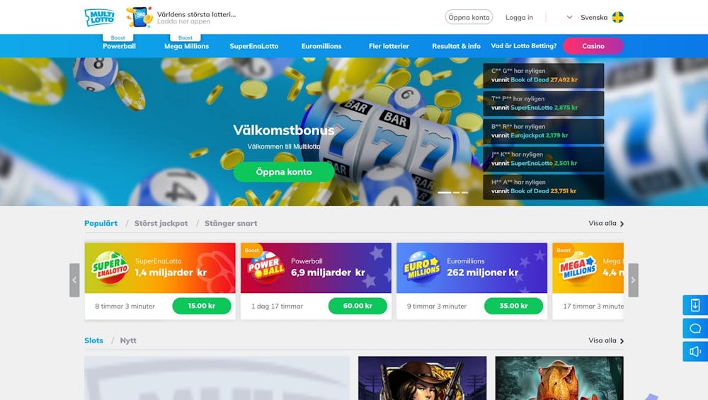 Spela på Multilotto