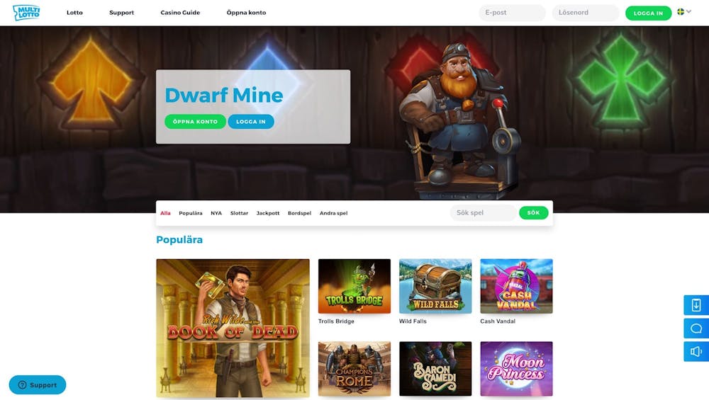 Nu har Multilotto ett casino också