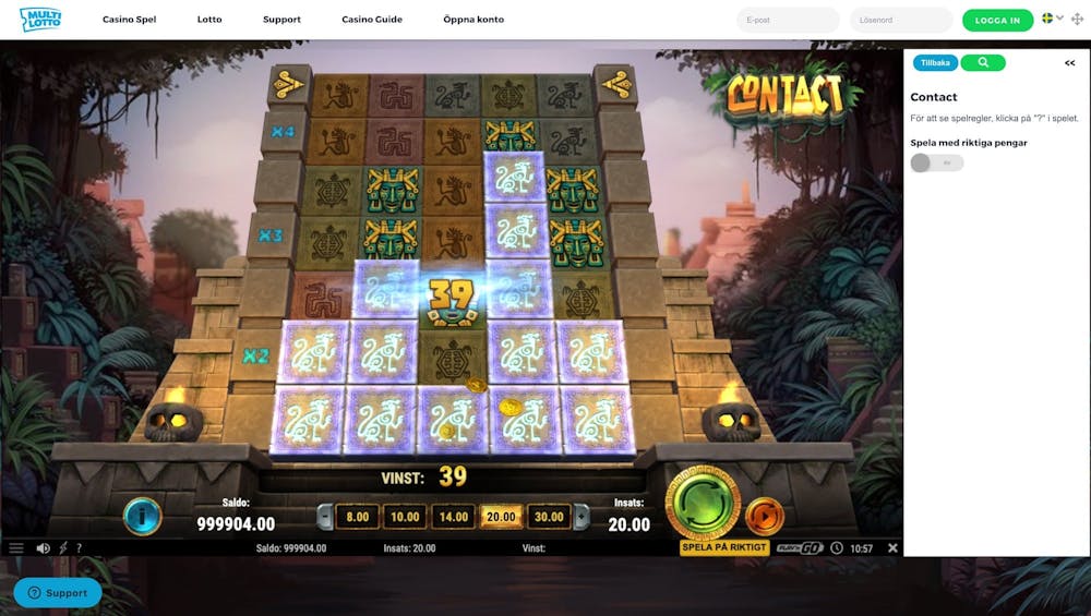 Testa Contact från Play'n GO
