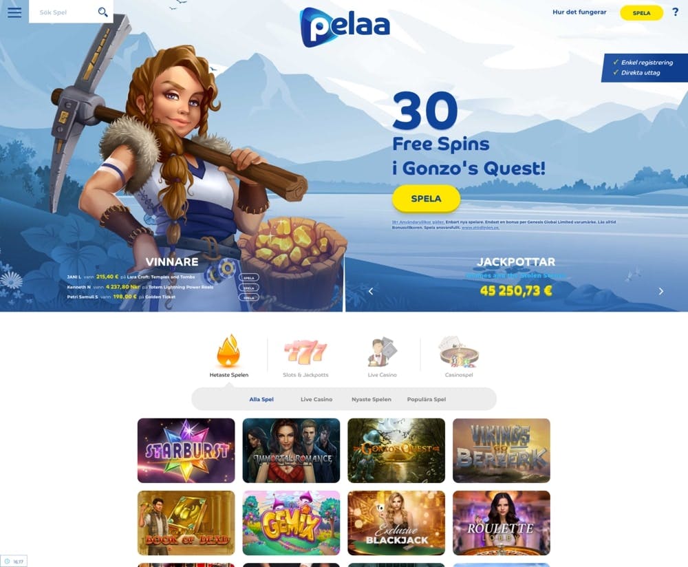 Spela på Pelaa