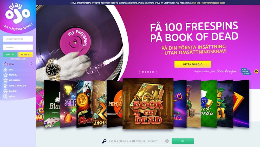 Spela på PlayOJO