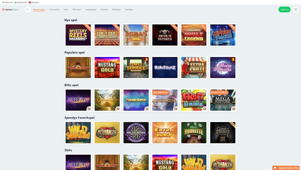 Här finns massor av spel