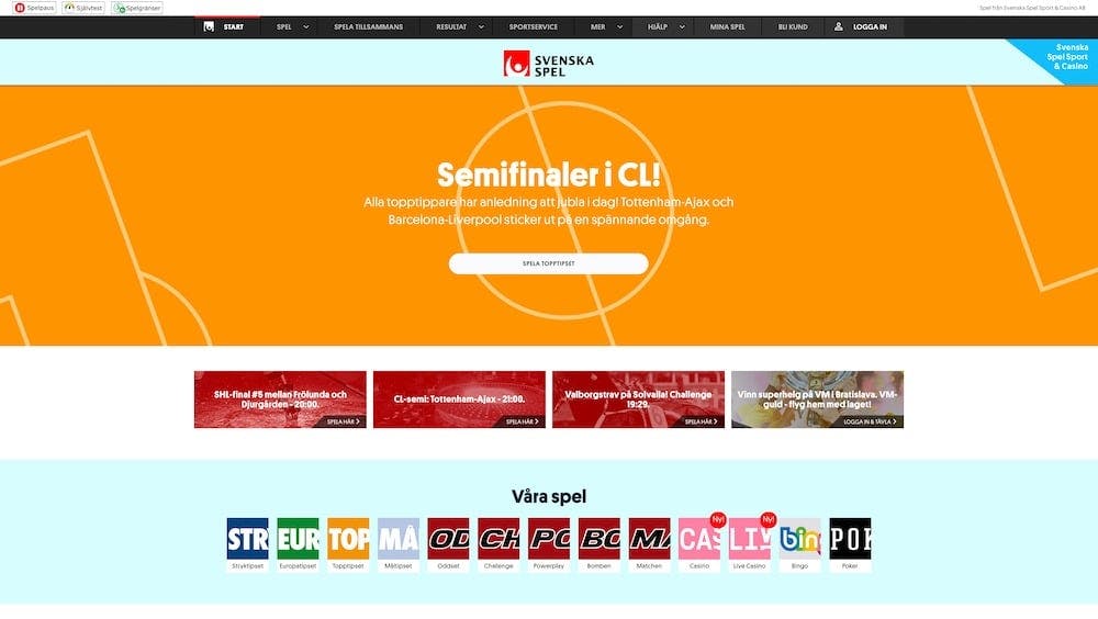 Så här ser Svenska Spel ut