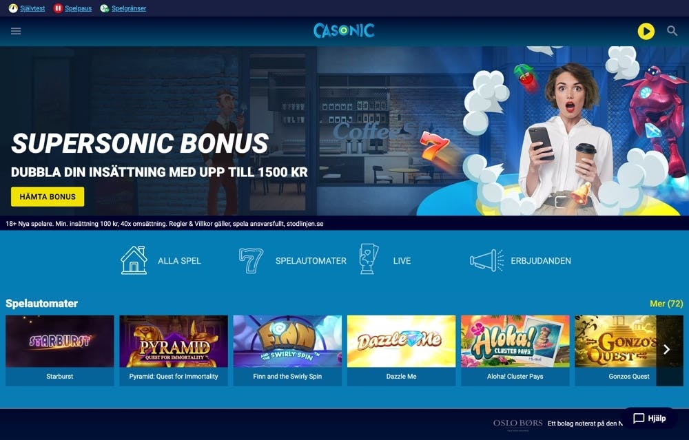Spela på Casonic Casino