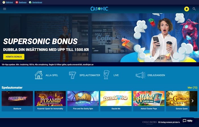 Spela på Casonic Casino