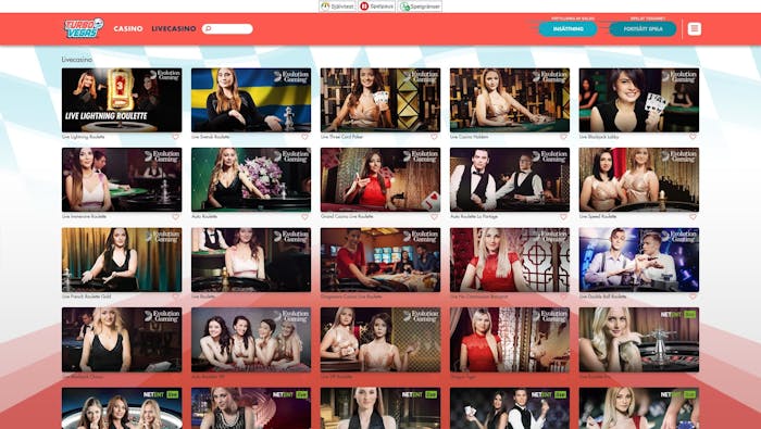 Stort live casino