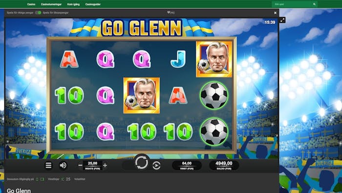 Unibet har flera exklusiva slots så som Go Glenn