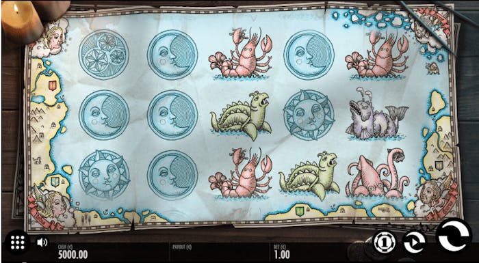 1429 Uncharted Seas slot logo