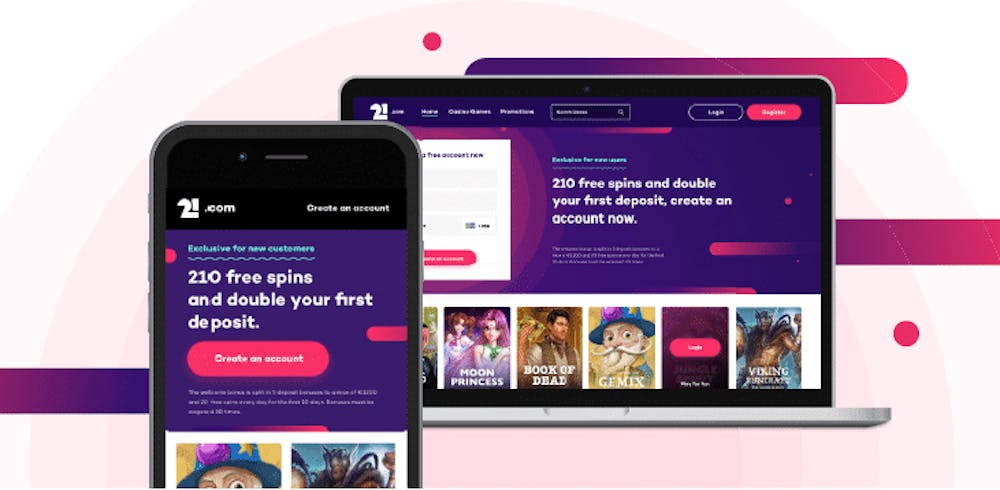 Nylansering och hela 210 spins utan insättningskrav