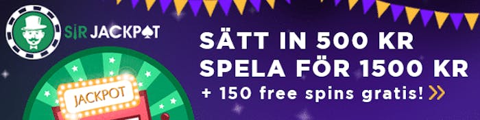 Sir Jackpot med ny välkomstbonus
