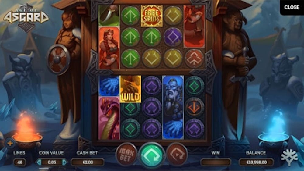 Age of Asgard slot logo