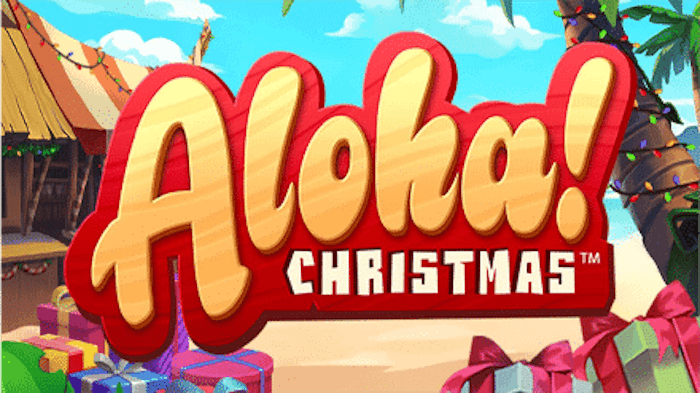 Aloha! Christmas slot logo