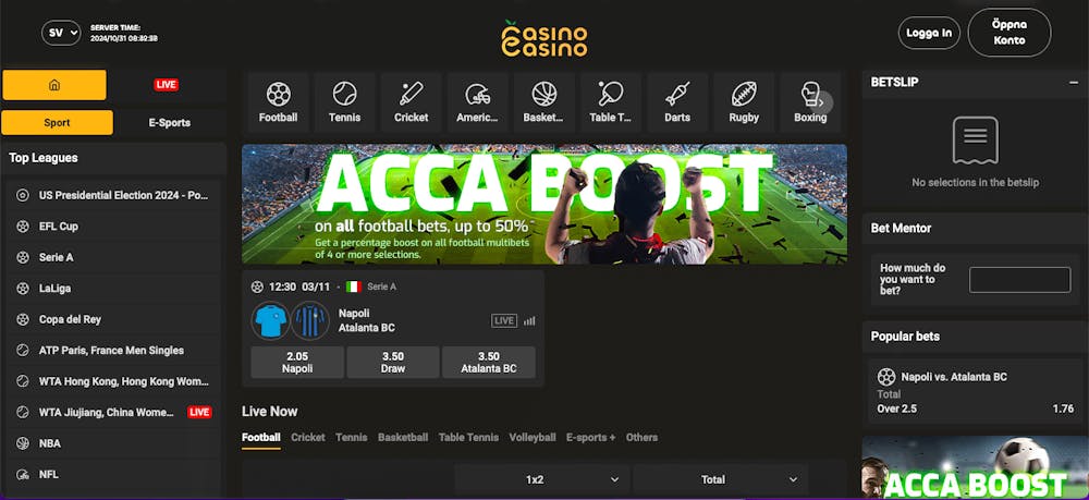 Betting på casinocasino