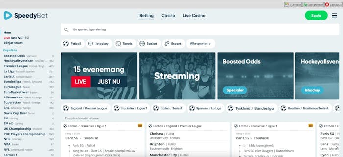 Betting på Speedybet