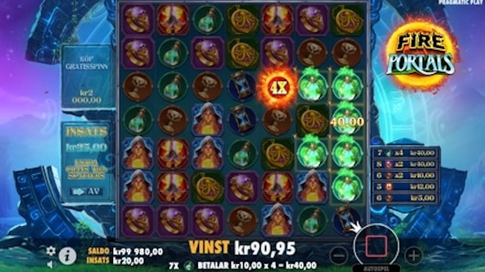 Fire Portals slot logo