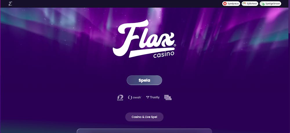 Flax casino startsida